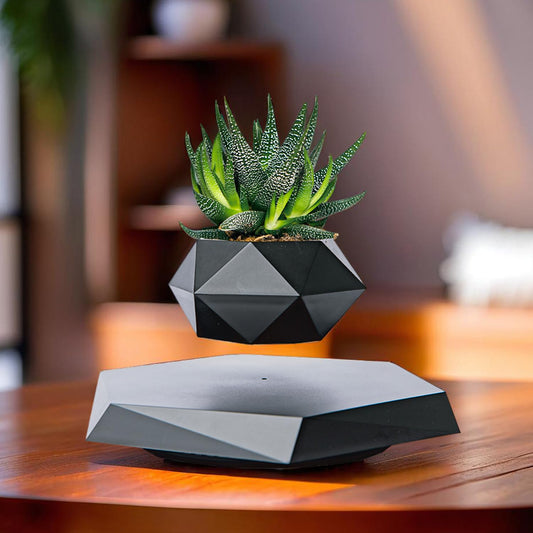 Levitating Plant Pot (Black)